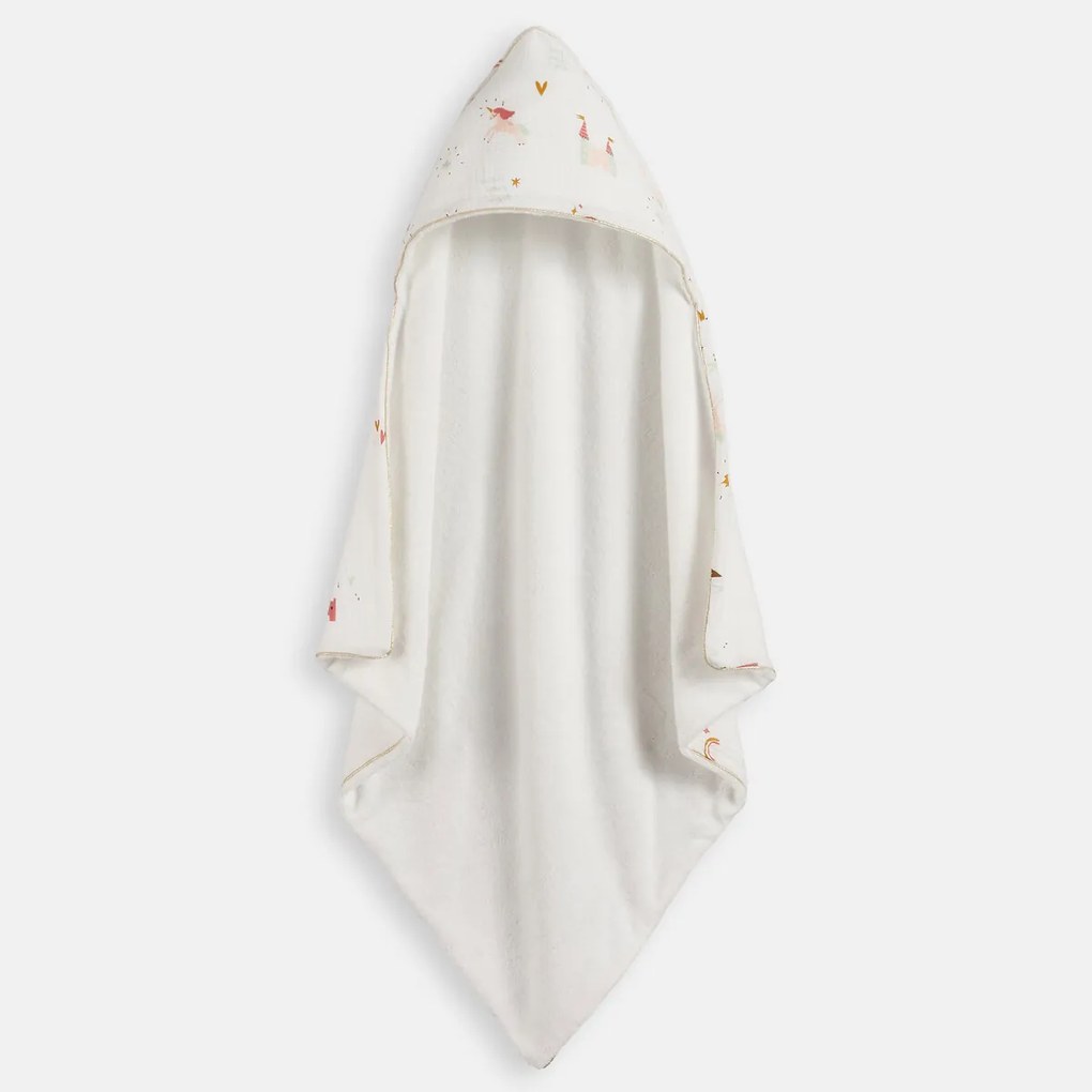 Badcape van tetra en badstof 380g, CHATEAU LICORNE