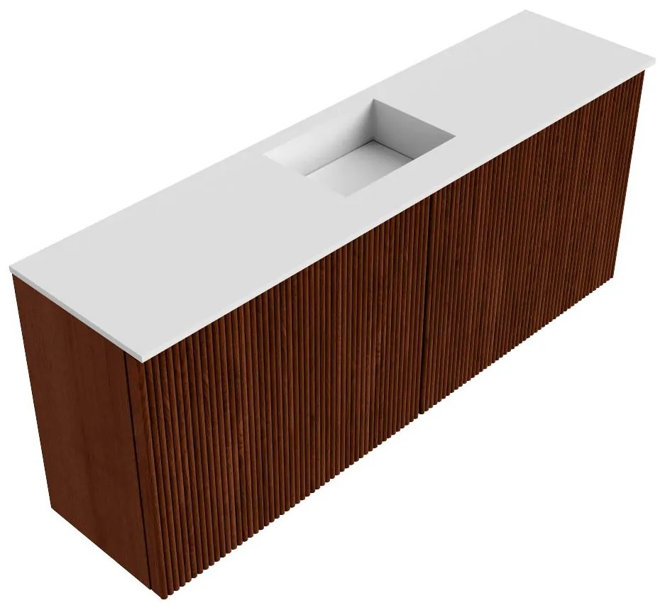 Mondiaz Joya 100cm toiletmeubel ruby met wastafel faye midden 1 kraangat talc