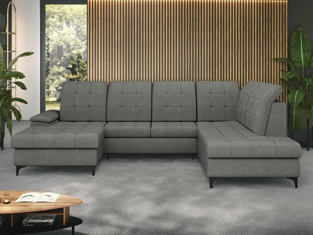 Hoekbank Sanford 100, Aanwezig, Aanwezig, 330x212x105cm, 165 kg, Poten: Metaal, Kunststof, Hout: Beuk, Grenen