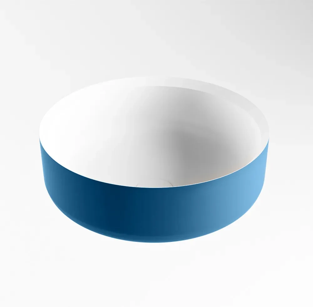 Mondiaz Coss Solid Surface waskom 36cm jeans / talc