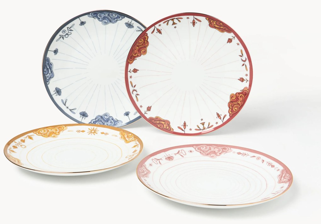 Dinerborden Mystic, 4-delig