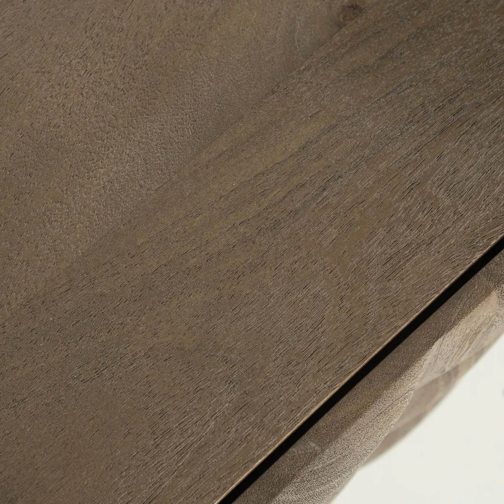 Tv-meubel Mangohout Met Vierkantjes 162 Cm - 162x41.5x54cm.