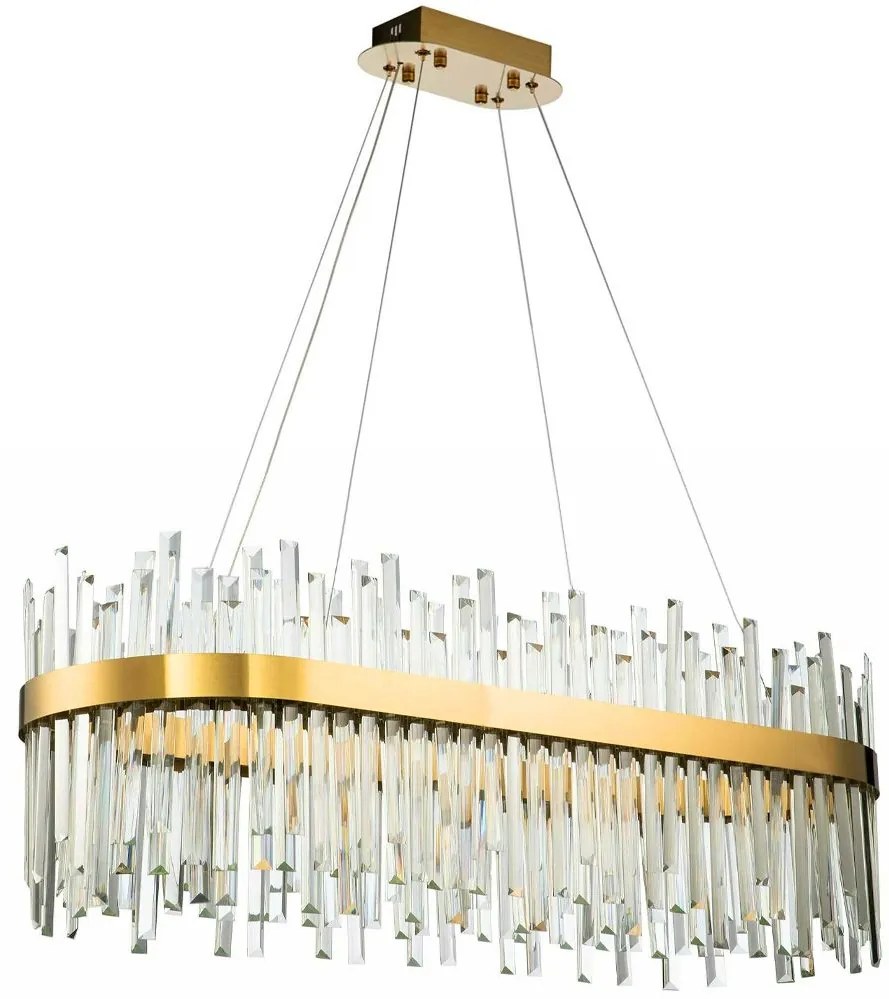 Kristallen plafondlamp goud APP1513-CP80