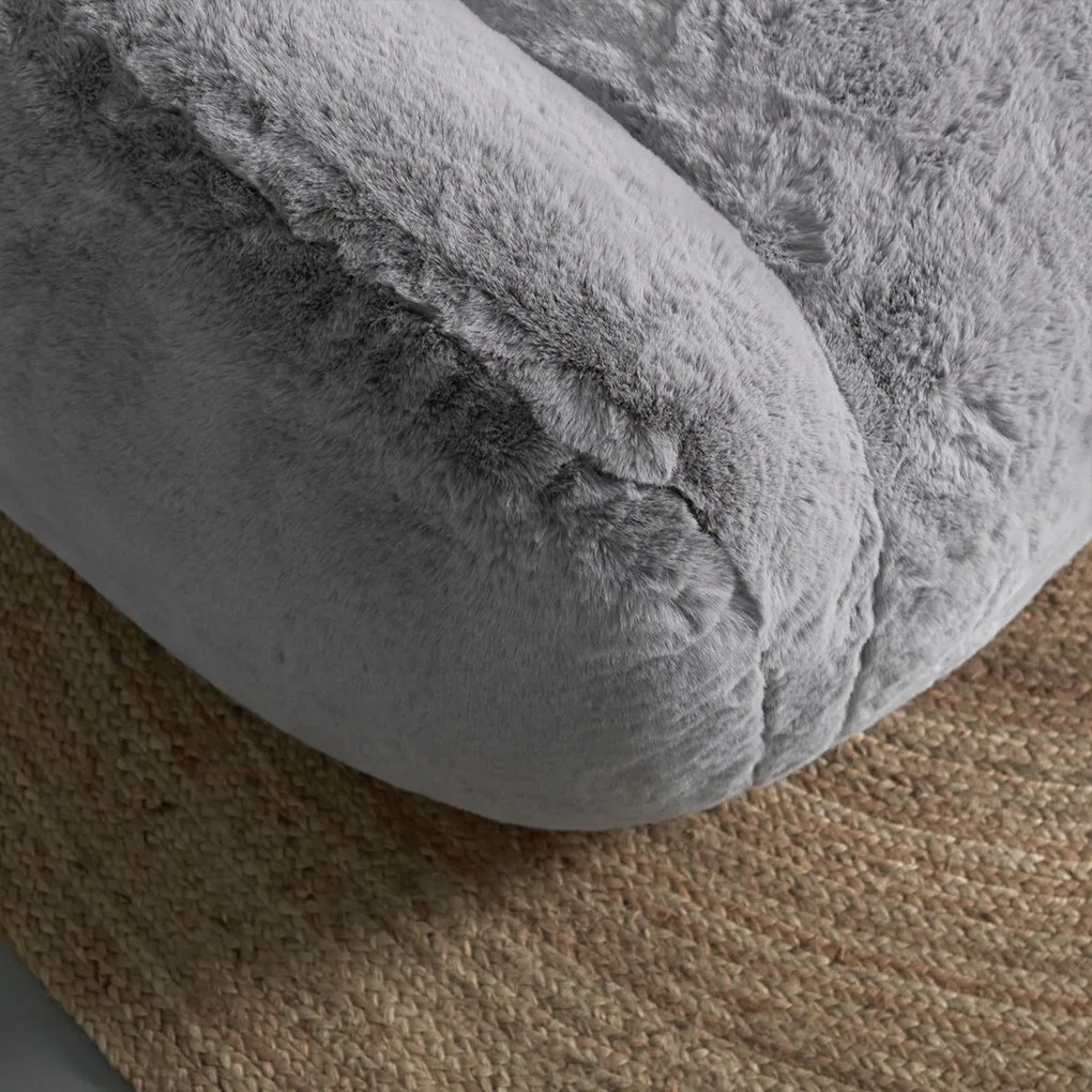 Fauteuil Zachte Vacht Grijs