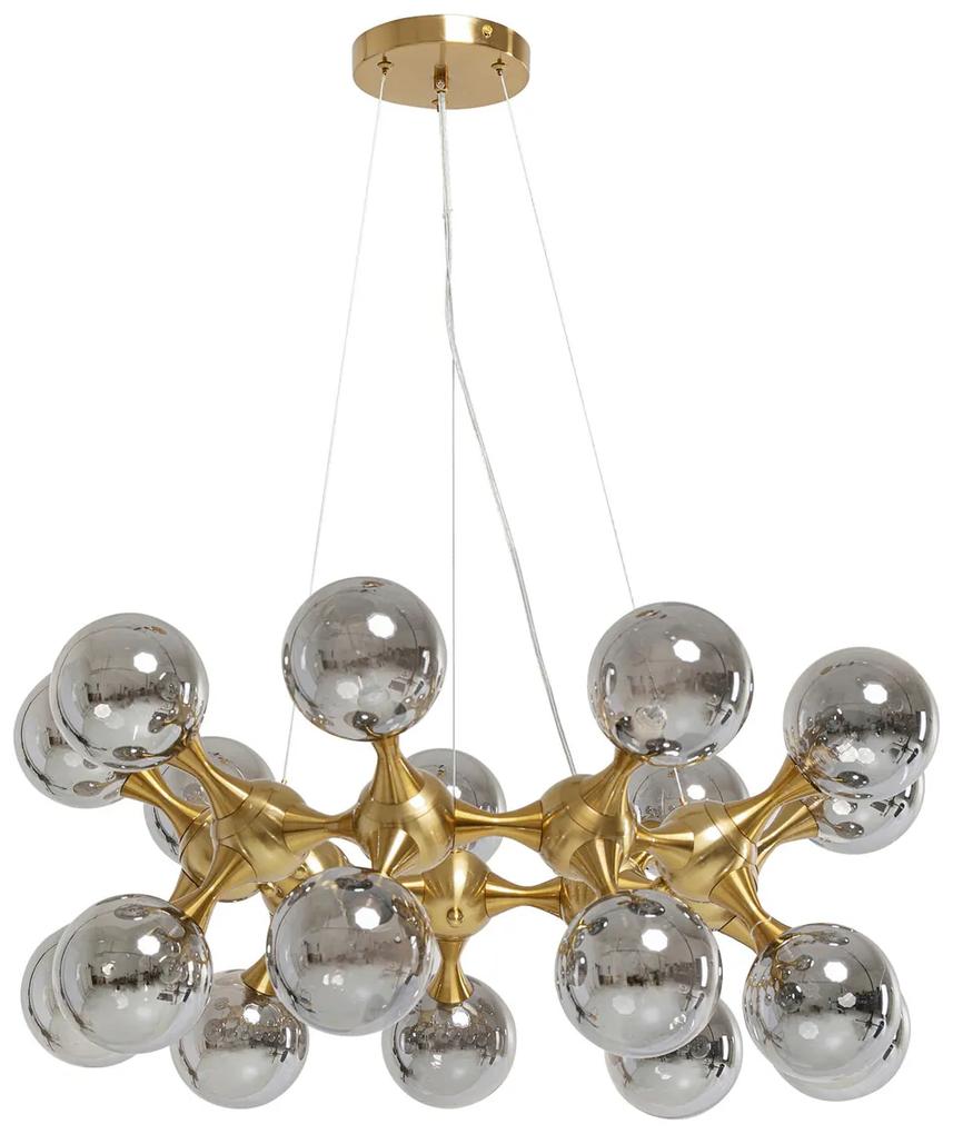 Kare Design Atomic Balls Hanglamp Glazen Bollen Goud