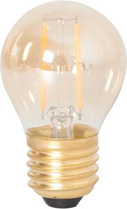 Calex LED kogellamp 240V 2W E27 - goud - Leen Bakker