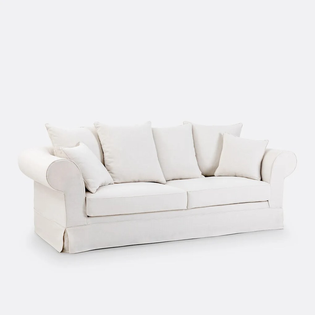 Bank 2-, 3- of 4-zits, omvormbaar, afneembare hoezen, in dik linnen, ADELIA