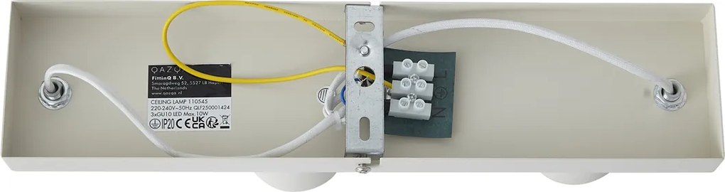 Moderne plafondspot beige 3-lichts kantelbaar - Jeana