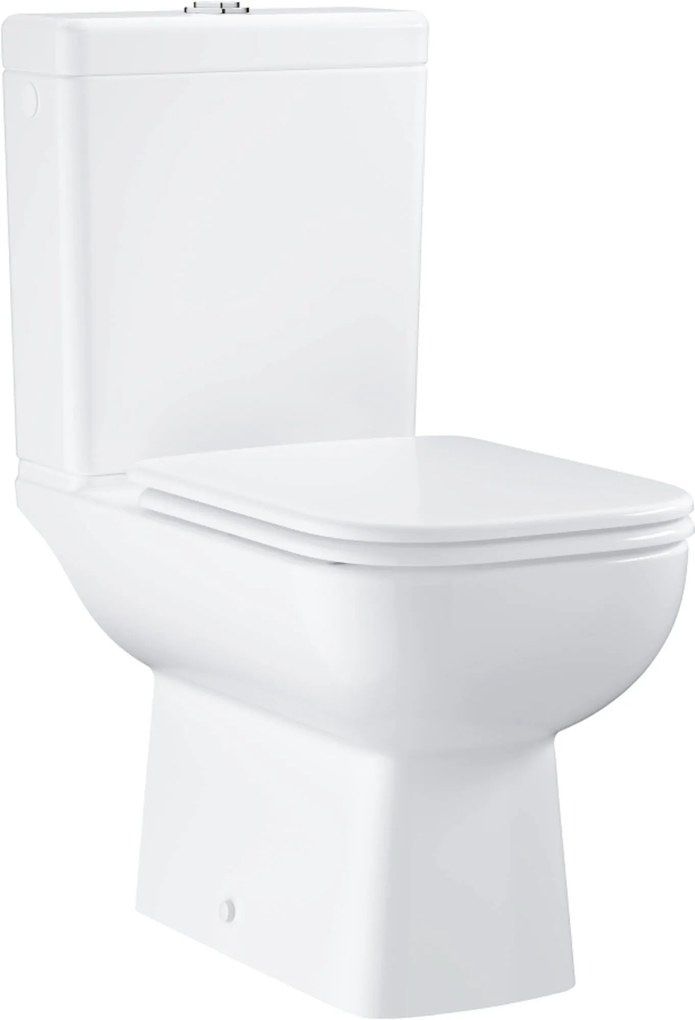 Grohe Start toilet en reservoir met zijaansluiting en quickrelease toiletbril met softclose wit
