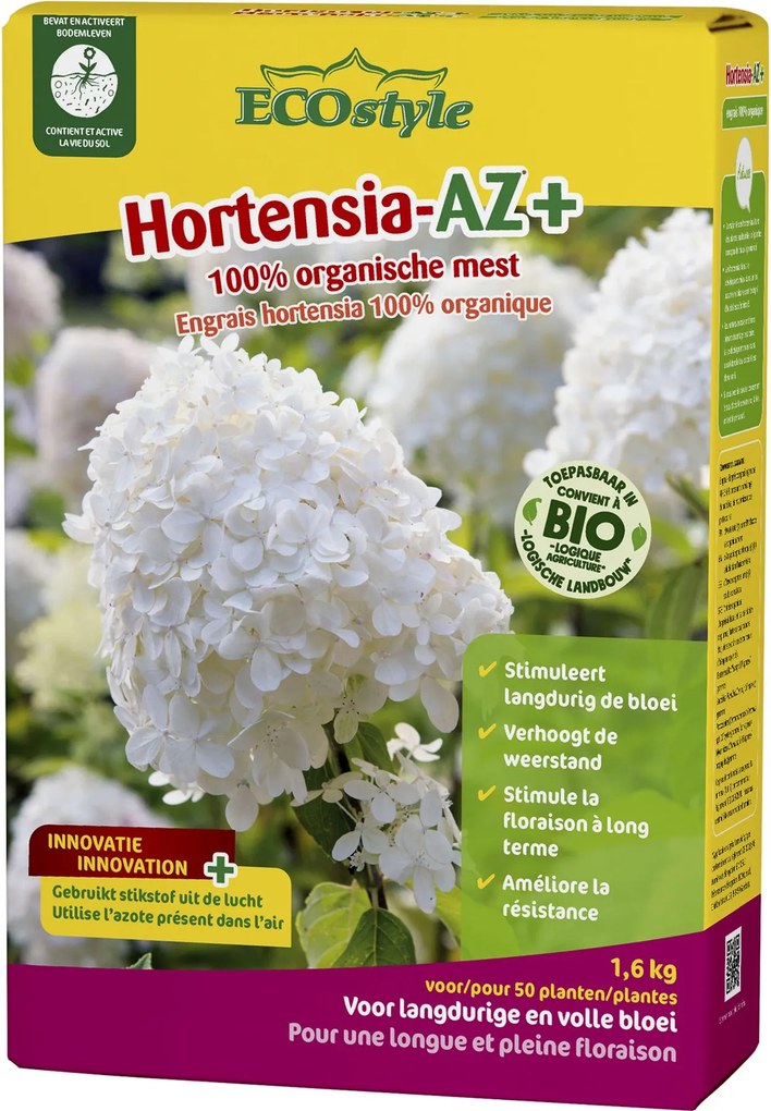 Ecostyle AZ meststof voor hortensia's - 1,6 kg