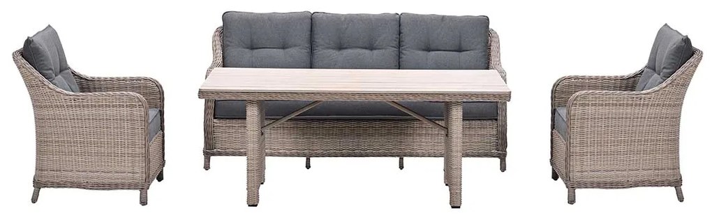 Garden Impressions Nova lounge dining set 4-delig stoel-bank - mystic grey