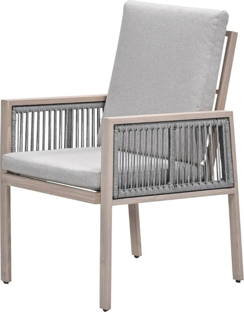 Garden Impressions San Capri lounge dining set 6-delig incl. stoel - light oak aluminium