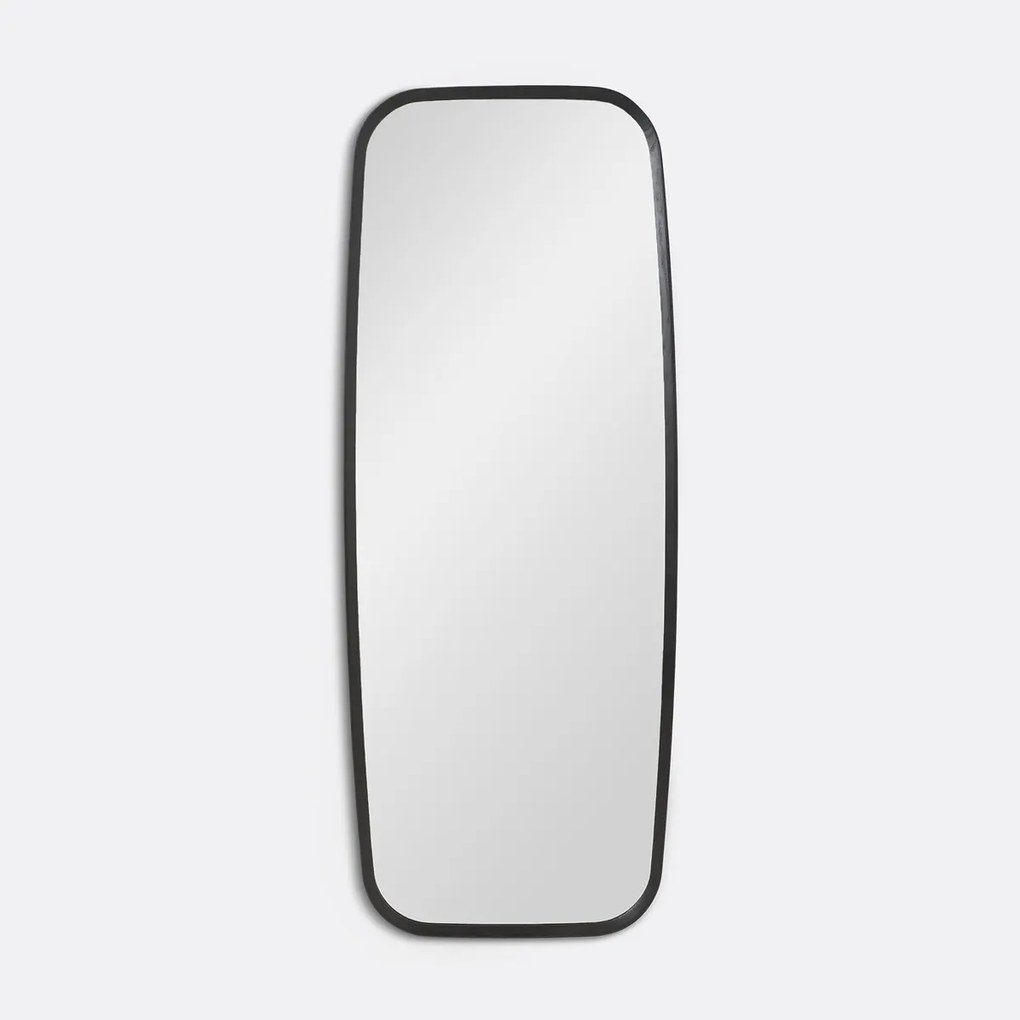 Rechthoekige spiegel van massief eiken H180 cm Orion