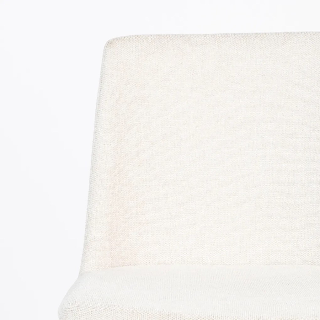 Hoge Barstoel Van Stof Beige