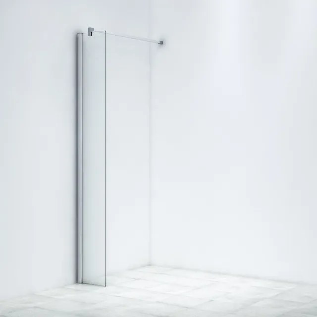 Marenza Bellini Inloopdouche - 30x200cm - helder glas - chroom WR30-C/C