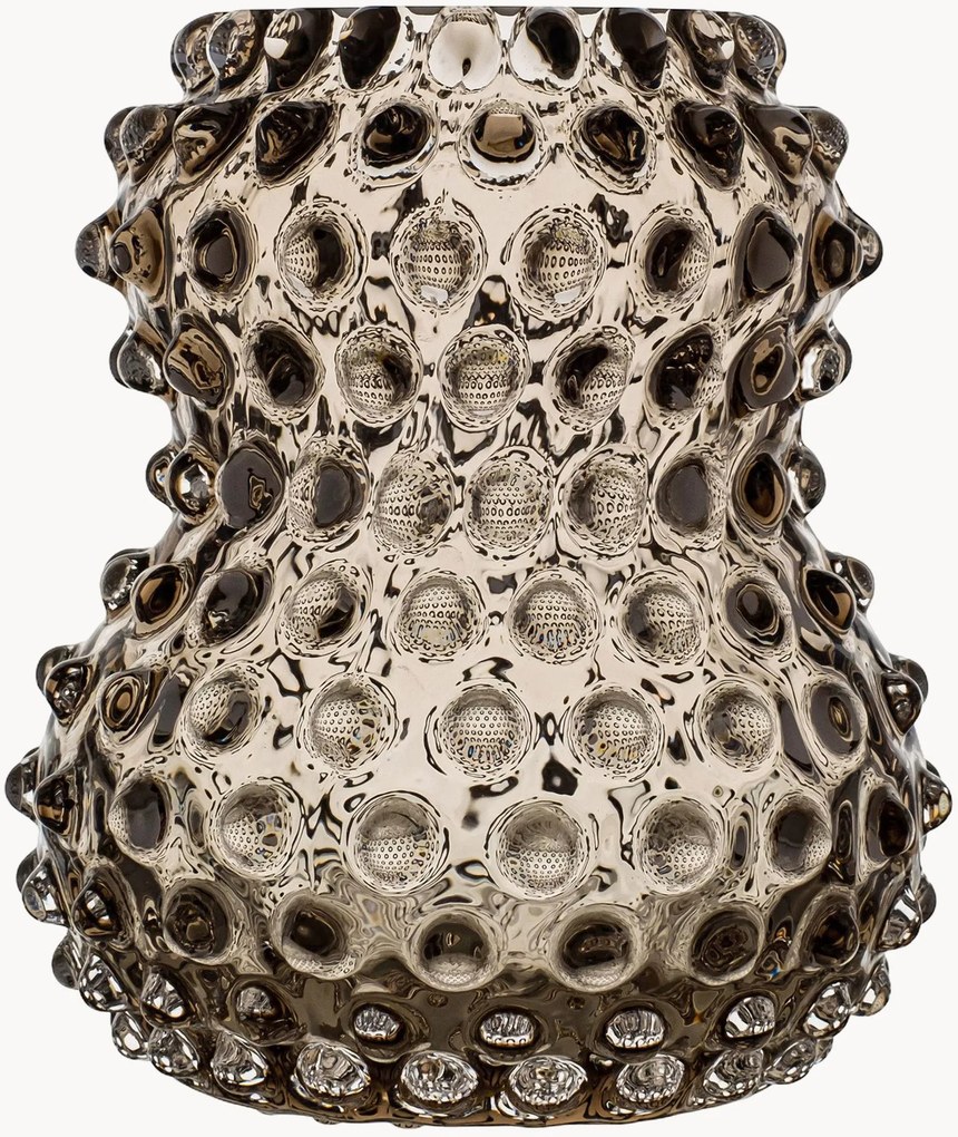 Mondgeblazen vaas Hobnail Birdie, 13 cm