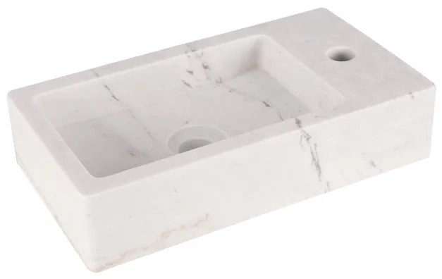 Differnz Hura Fontein - 40x22x9cm - Marmersteen - wit 38.005.83