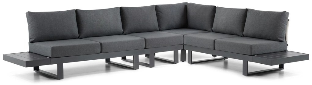 Hoek loungeset 6 personen Aluminium Grijs  Lifestyle Garden Furniture Lorenzo