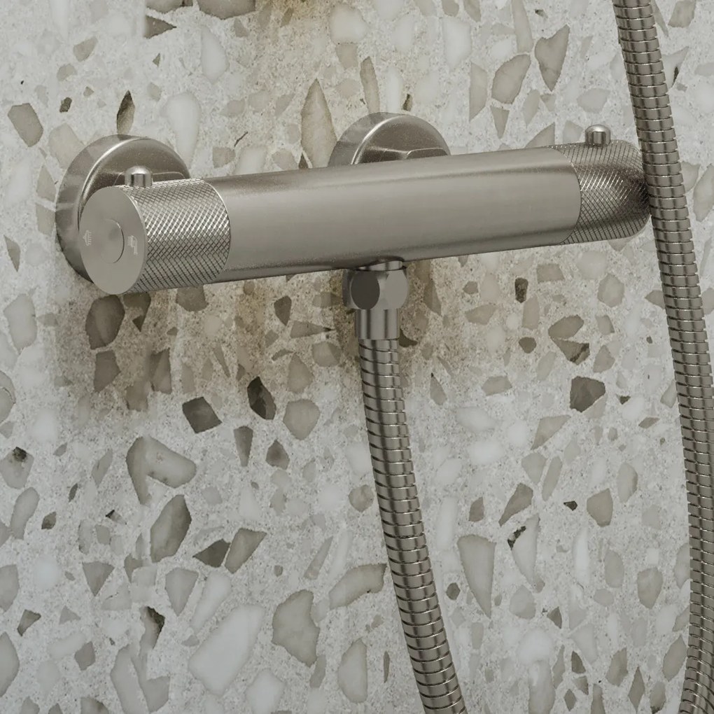 Saniclear Exclusive Curved opbouw douchethermostaat RVS