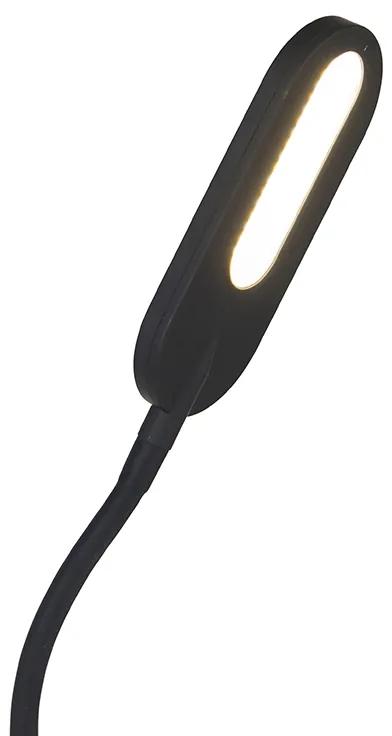 Vloerlamp zwart incl. LED 5-staps dimbaar in kelvin - Botot Modern Binnenverlichting Lamp