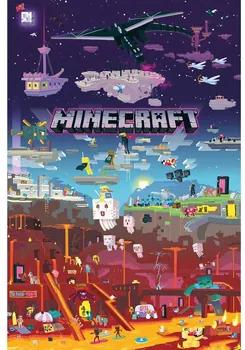 Posters Multicolour Minecraft  Taille unique