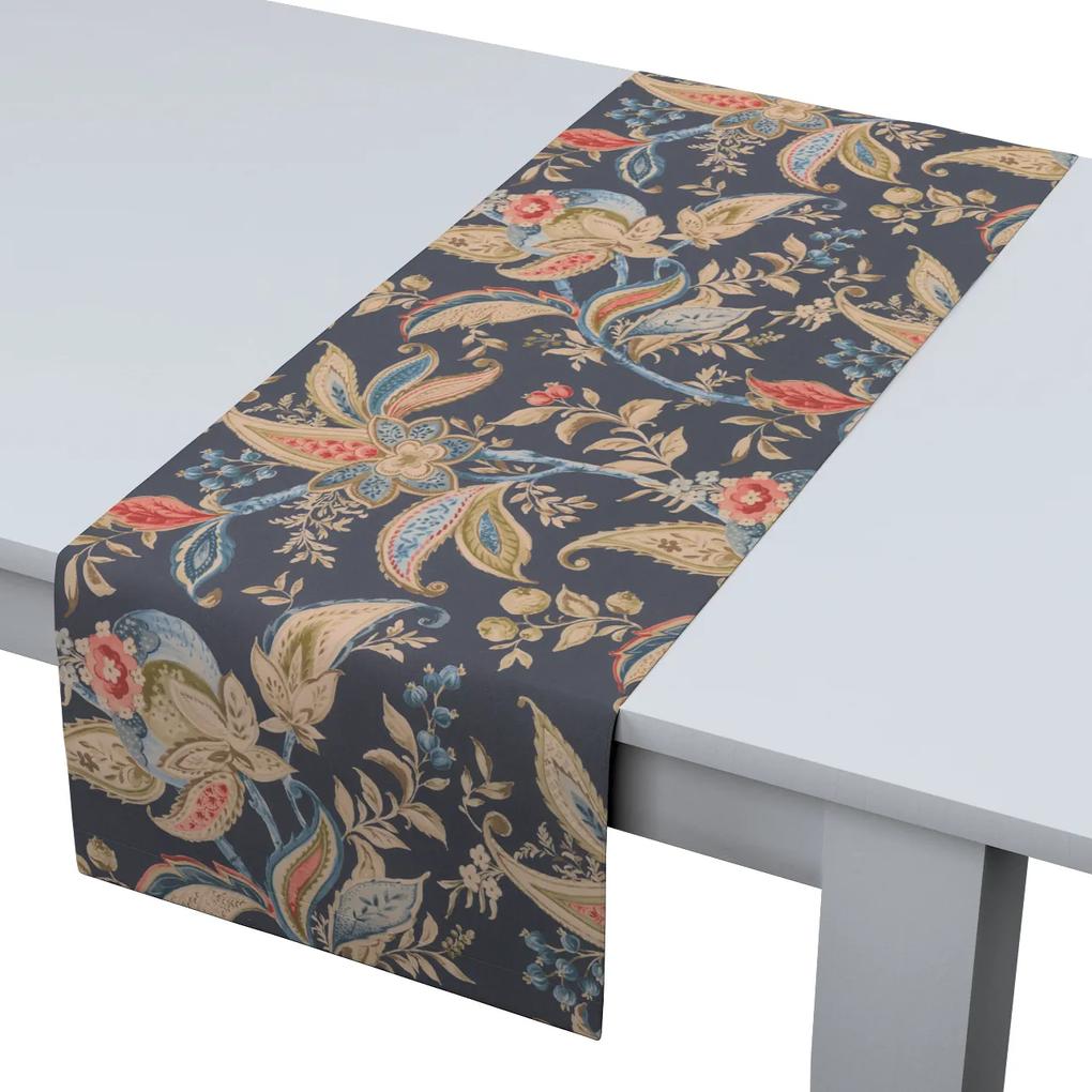 Dekoria Rechthoekige tafelloper, antraciet-bruin, 40 x 130 cm