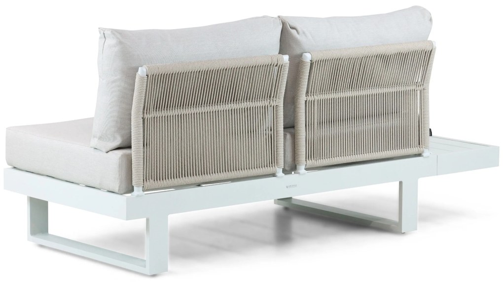 Hoek loungeset 5 personen Aluminium Wit Lifestyle Garden Furniture Lorenzo
