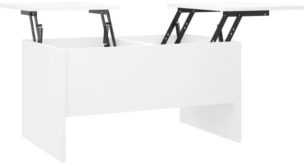 vidaXL Salontafel 80x50x42,5 cm bewerkt hout wit