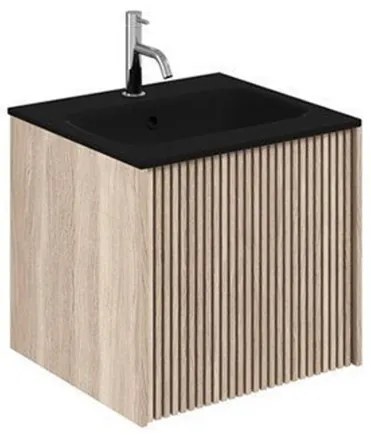 Crosswater Limit Wastafelonderkast - 70x45x46.5cm - Modern Oak/Anthracite LM7000DMOAN