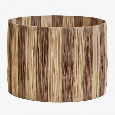 Lampenkap Ø30 Cm In Gevlochten Marsali-papier Bruin – Koffie - Sklum