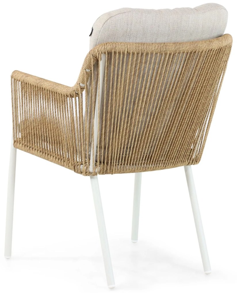 Tuinstoel Aluminium/rope Wit Hartman Cairo