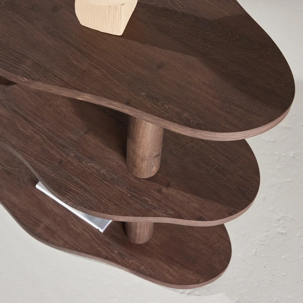 Lage Golvende Openkast Bruin - 120x45x75cm.