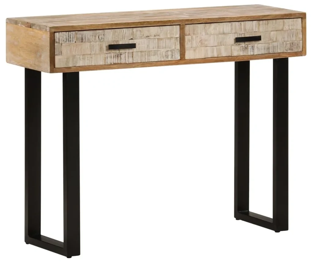 vidaXL Wandtafel 100x30x75 cm massief mangohout