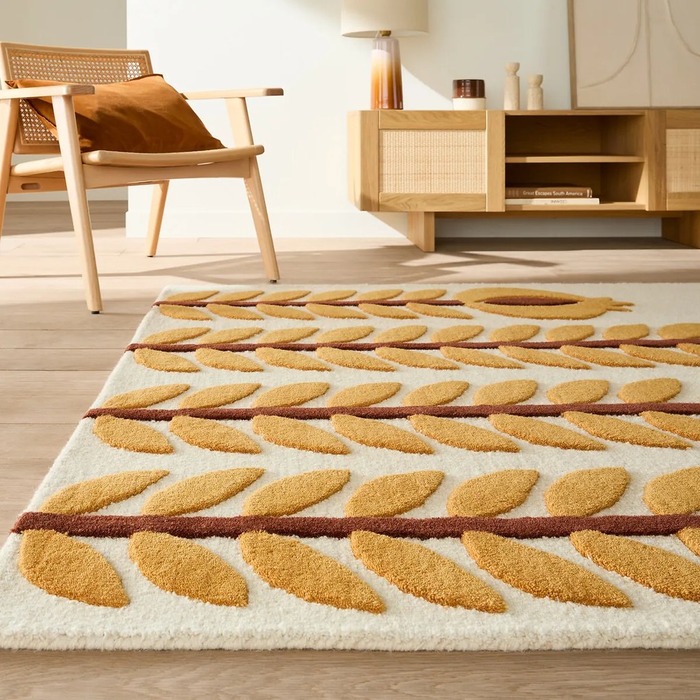 100% wollen vloerkleed, bloemenmotief, CORTES