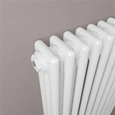 Eastbrook Rivassa 3 koloms radiator 145x60cm staal 2609W wit glans