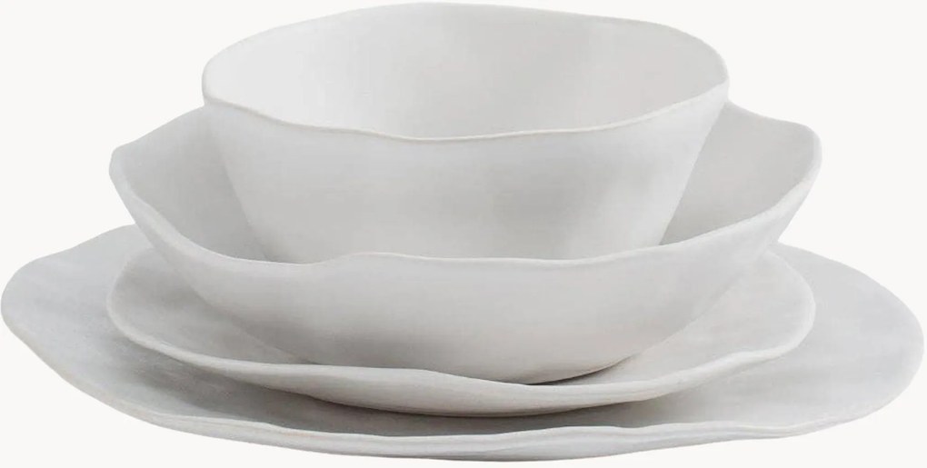 Handgemaakte serviesset Pure, 4 personen, 16-delig