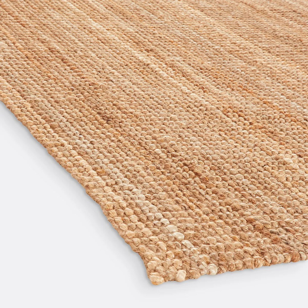 Vierkant vloerkleed in jute, Aftas