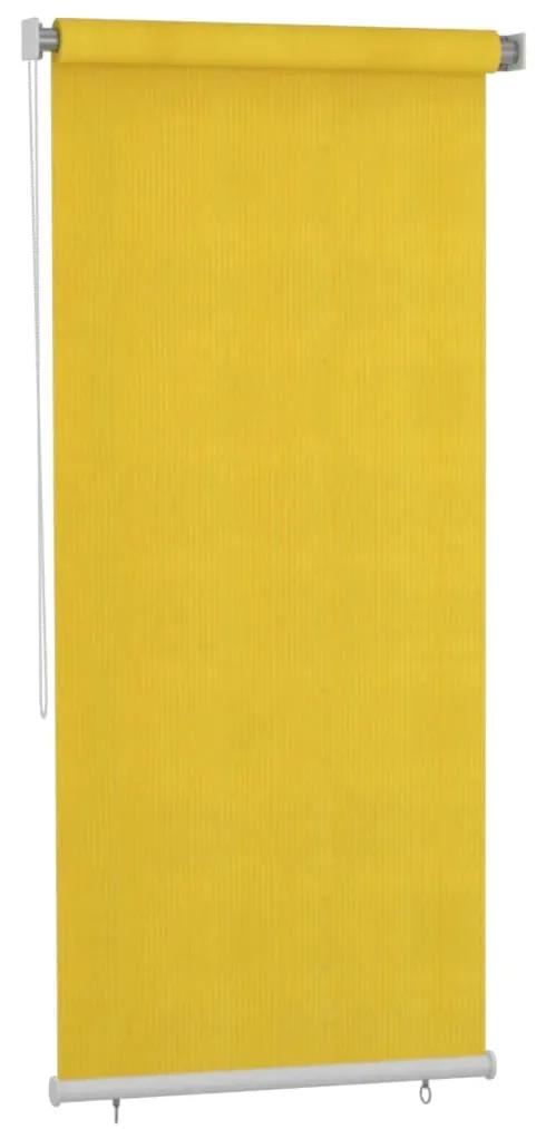 vidaXL Rolgordijn voor buiten 100x230 cm geel