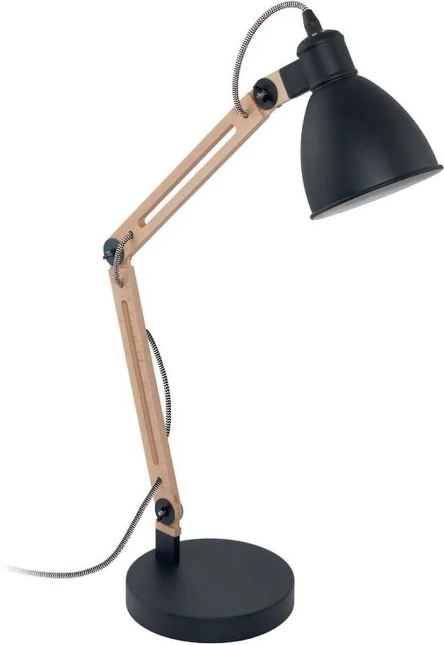 EGLO tafellamp Tonora 1 - zwart/hout - Leen Bakker