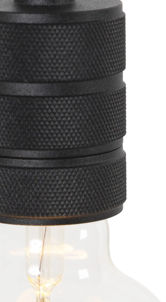 Design hanglamp zwart met stekker - Cavalux