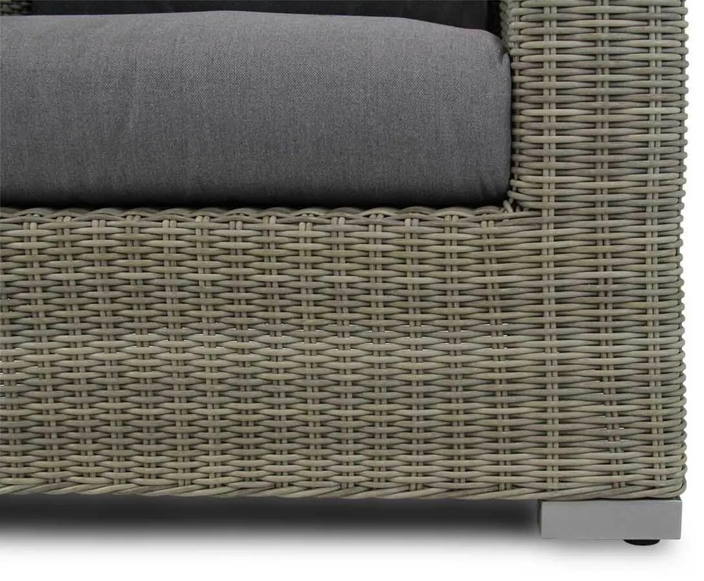 Loungeset  Wicker Taupe 2 personen Garden Collections Toronto