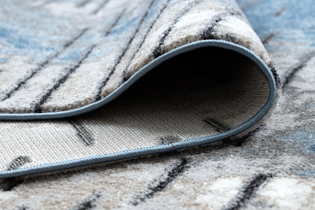 Tapijt modern COZY 8876 Rio - Structureel, twee poolhoogte , blauw