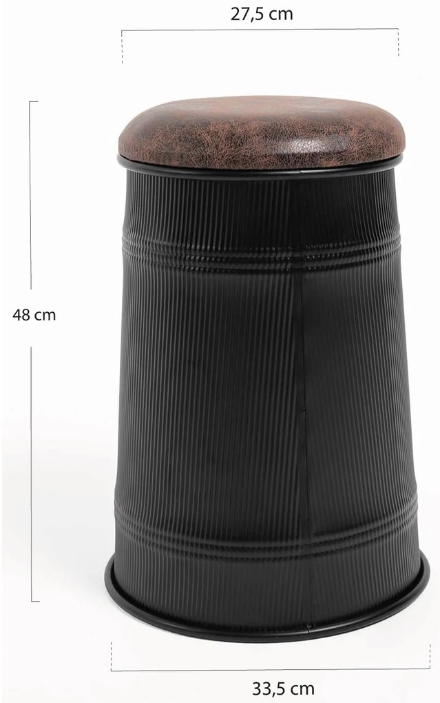 Puff Opbergknop 38 cm Kunstleer