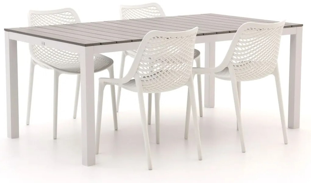 Forza Ripi/Fidenza 183cm dining tuinset 5-delig stapelbaar