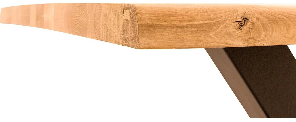 Goossens Eettafel Blade, Boomstamblad 220 x 100 cm 5 cm dik