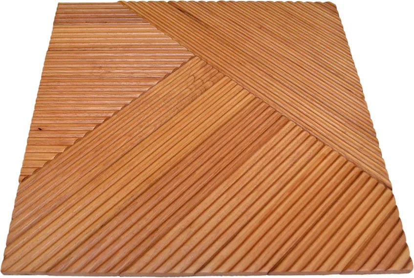 Houten Mozaïekpaneel | Xilan XL | 40×40 cm | Hout | Tegel