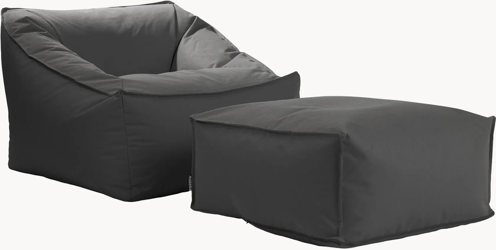 Outdoor zitzak fauteuil De Sunnyboy met poef