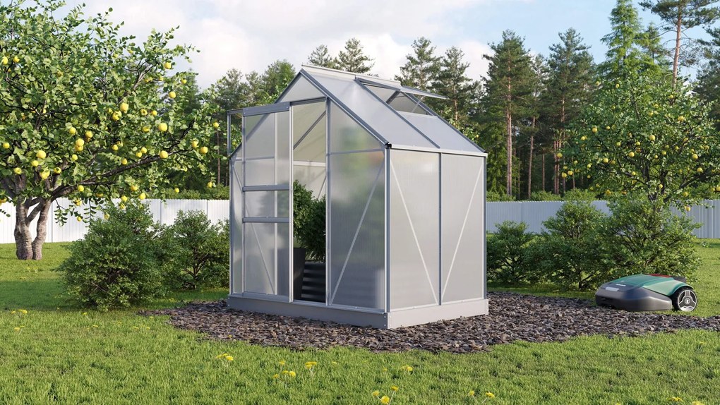 Vitavia Planet serre - 2,5m² - met 6 mm polycarbonaat - Aluminium
