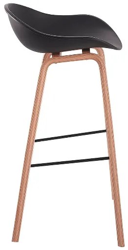 House of Rebels Barkruk - Romeo - 65 cm - Zwart - Hout - Set van 2 - House of Rebels
