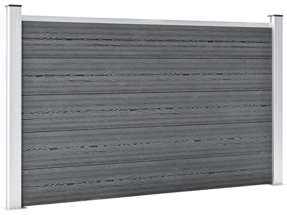 vidaXL Schutting 353x106 cm HKC grijs